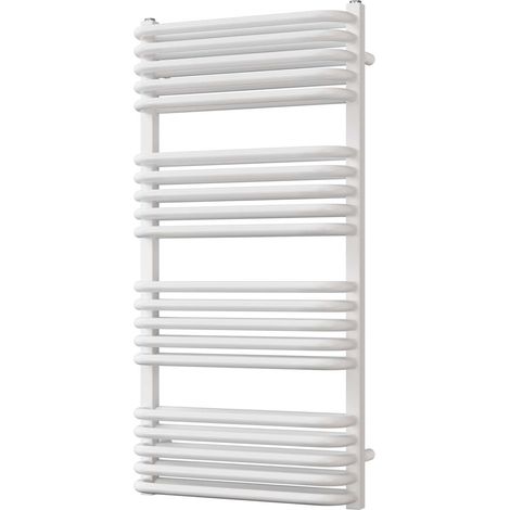 Crossmoor - White Towel Radiator - H1000mm x W500mm (1/3)