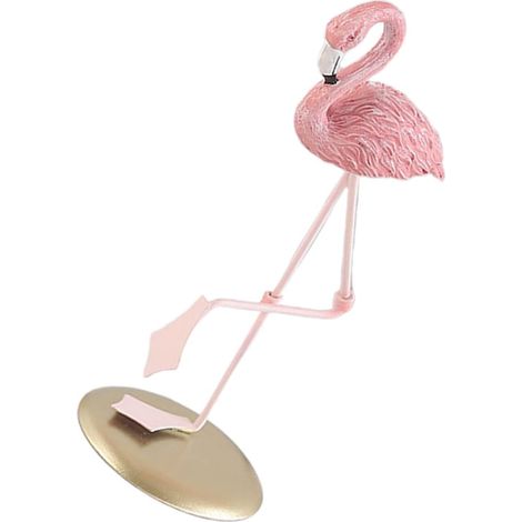Flamingo Statue mit Kunstharz in Rosa mit glatter Oberfläche
