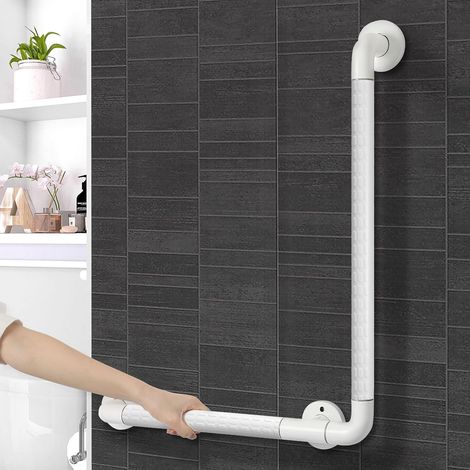 Haltegriffe für Senioren - Edelstahl - Rutschfest - 60 x 40 cm - Für Toiletten, Badezimmer, Badewannen und Treppengeländer (1/5)