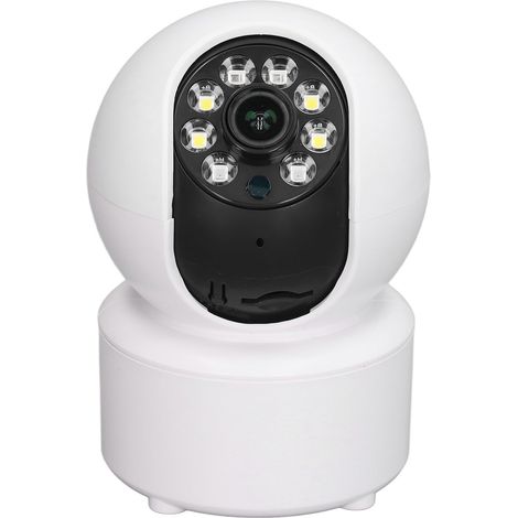 Caméra de sécurité domestique sans fil WiFi 3MP HD avec vision nocturne couleur, alarme sonore bidirectionnelle et prise UE AC100-240V (1/5)