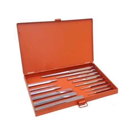 Kit Cacciaspine/Scalpelli/Punzoni/Ugnetti/Bulini set 14 pz in valigetta - Mod. B