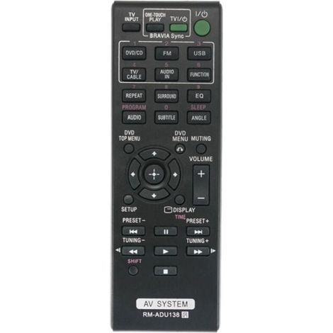 Adu138 Replaces the remote control suitable for the AV system DAV-TZ145 HBD-TZ140 HBD-TZ145 (1/4)