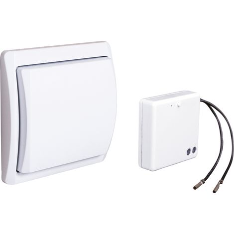 Tibelec – Interrupteur va et vient sans fil 300W – Portée 70m – Installation rapide sans câblage – Compatible avec la plupart des luminaires
