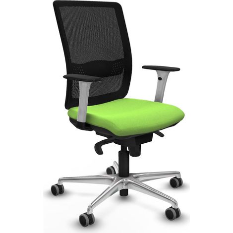 Chaise piqueras y crespo Haches blanc support lombaire roulettes (1/2)
