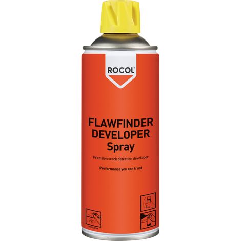 ROCOL FLAWFINDER Developer Spray - 400ml (ROC63135) for Precise Fault Detection and Troubleshooting