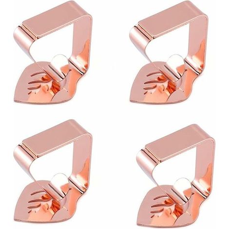 Pinces Nappe en Acier Inoxydable,4 Pinces Clip Nappe Table Réglable Pince de Nappe Plein Air (1/5)