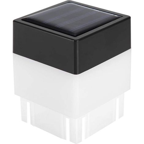 Solar-LED-Lampe, warmweißes quadratisches Solar-LED-Licht für die Garten- und Zaundekoration (1/5)