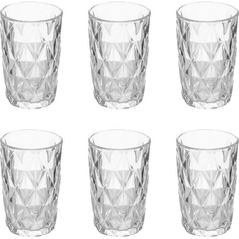Lot de 6 Gobelets Hauts "Lea" 40cl Transparent