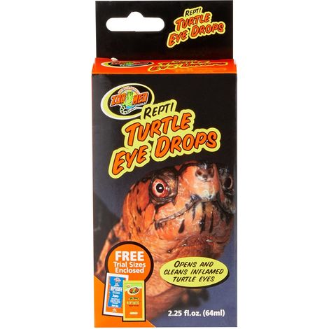 Zoo Med - Trattamento per gli occhi per rettili, Gocce per la Pulizia degli Occhi delle Tartarughe e Rettili, Per occhi irritati o malattie degli occhi, 64 ML