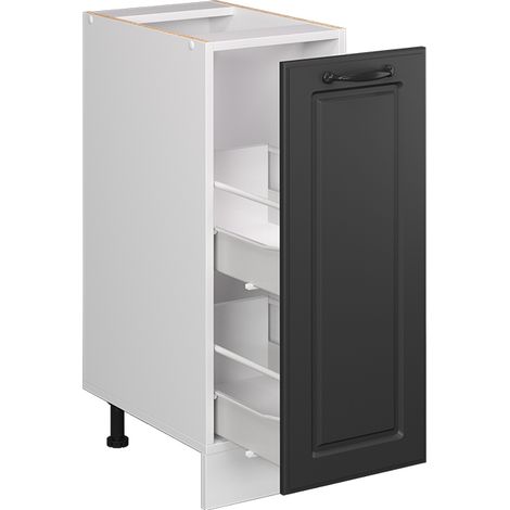 Armadio cucina dispensa alto R-Line, Antracite casa di campagna, 30 cm senza piano di lavoro, Vicco (1/4)