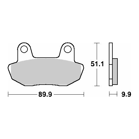 Pastillas de freno SBS KH90 Street Standard Cerámica Negra