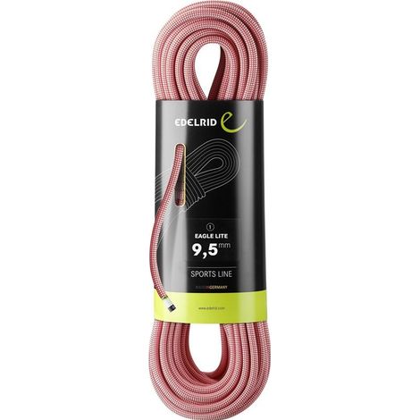 Cuerda de escalada Edelrid Eagle Lite de 9,5 mm y 70 m - Roja