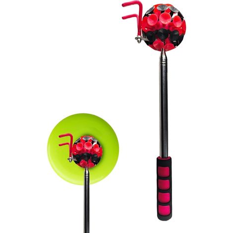 Teleskop-Ballgreifer Werkzeug 3 M, Golf Ball Retriever Aus Edelstahl Mit Saugnapf Und Greifhaken, Golfball Angel Teleskop Für Wasser Und Land, Golf Zubehör Zum Aufheben Von Bällen Für Teich, Busch (1/5)