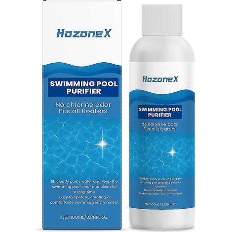 1 pièceLot de 1 à 3 flacons de 100 ml de purificateur d'eau pour piscine à action rapide, inodore, clair et sûr. (1/5)