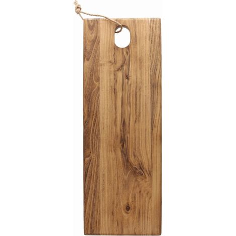 Planche à Découper Rectangulaire 47x17 cm Bambou en Bois Marron