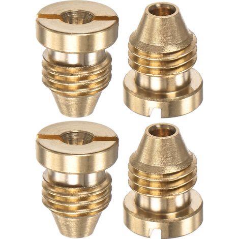 4-Pack Bec Orifice De obus À Mousse, Embouts Filetés En Laiton 1.25mm pour Snow Foam Lance/Tuyau D'Arrosage/Nettoyeurs De Cuisine, Becs De Remplacement (1/5)