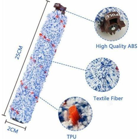 Mehrzweck-Bürstenrolle – Ersatzteile für waschbare Filter 1608683, 160-8683, 1608684 für Bissell 1866F CrossWave Staubsauger, 4er-Pack (1/4)