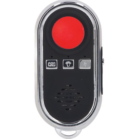Kabelloser Infrarot-Kameradetektor mit akustischem und optischem LED-Alarm, Spionageabwehr für Wohnungen und Hotels, schwarz (1/5)