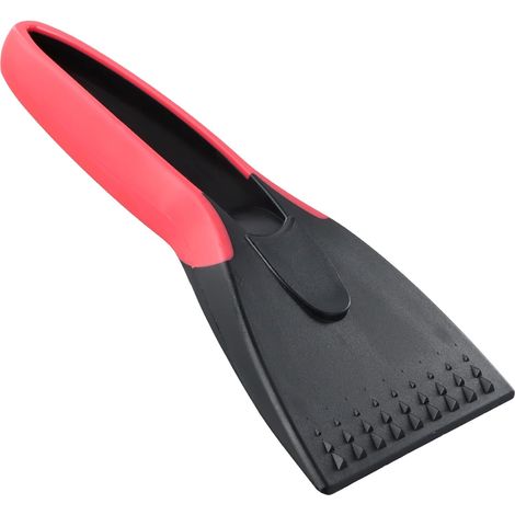Grattoir à Glace pour Voiture, Raclette Voiture Givre avec Manche Antidérapant, Grattoir Pare Brise Voiture, Gratte-Givre Racloir en Plastique, Universel Outils pour Pare Brise de Voiture (Red) (1/5)