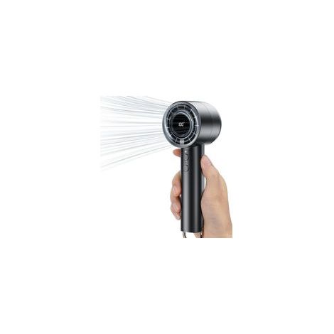 Ventilateur Portable,5 Vitesses Avec Port de Charge USB,Ventilateur de Poche avec Affichage LED Indiquant la Vitesse du Vent et le Niveau de Puissance