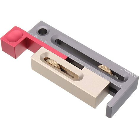 JF06 Kerfmaker Outil de réglage de fente de scie à table Mortaise et tenon Outil de travail du bois Bloc de mesure mobile (1/5)