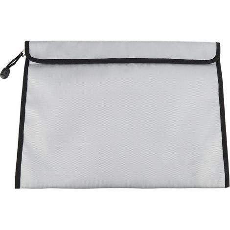 Sachet de sécurité ignifuge et imperméable 38x28cm, pochette à documents avec fermeture éclair, rangement pour fichiers et papiers importants (1/5)