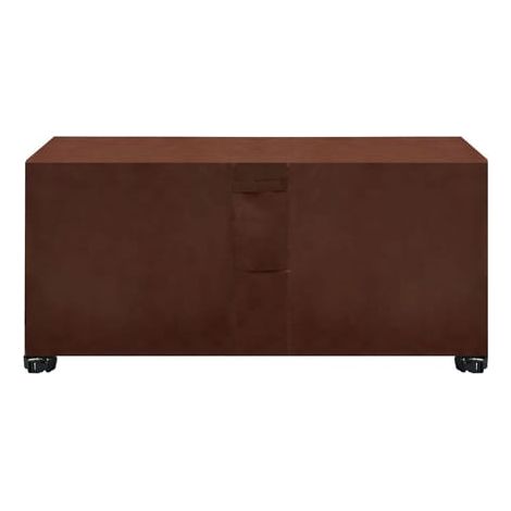 Housse de protection pour mobilier de jardin rectangulaire, bâche Oxford avec aérations, imputrescible 20014090cm, marron (1/5)