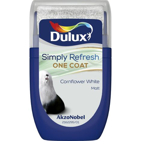 Dulux Simply Refresh One Coat Matt Tester Pot - 30ml - Cornflower White