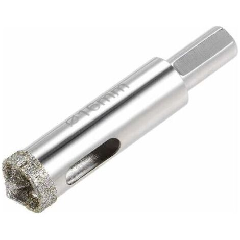 Scie cloche diamantée avec guide de centrage pour carreaux de porcelaine en verre de 16 mm (1/5)