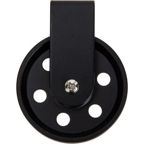 Outdoor-Beleuchtungszubehör, Kronleuchter-Rolle für Lampe, schwarze Vintage-Rolle, Kabelrolle, Pendelleuchten-Rolle, Wäscheleine, rustikale Rolle (1/4)