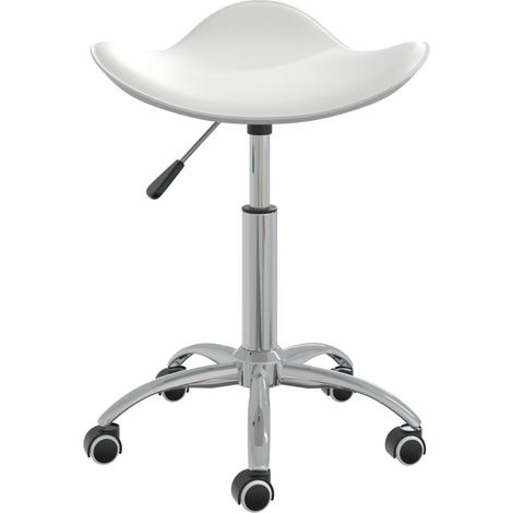 Maison Exclusive - Sedia da Pranzo Girevole Bianca in Similpelle
