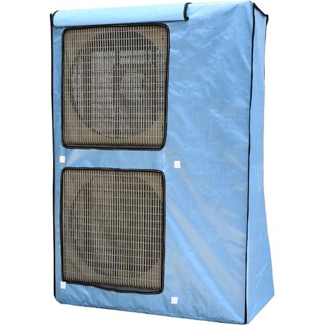 1 Housse Climatisation Extérieure, Double Couche Oxford 600D, Aérations Multiples, Rideau Protection, Pour Unité Pompe À Chaleur (1/5)