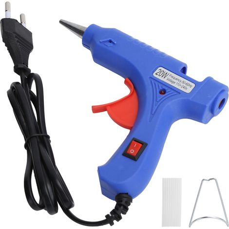 Pistolet à colle chaude 20W avec bâtons pour arts créatifs DIY, prise EU 110-240V (1/5)