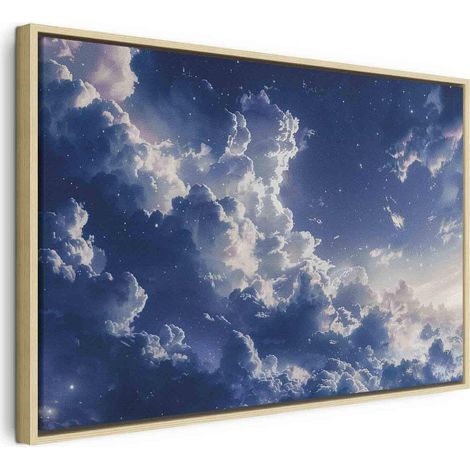 Tableau artgeist Impression toile Nuages étoilés 90x60 cm