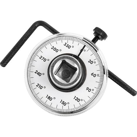 Sollbry Jauge d'angle, Jauge d'angle de Couple à Entraînement 1/2" Rotation Automatique de 360 Degrés avec Outil de Clé à Molette (1/5)
