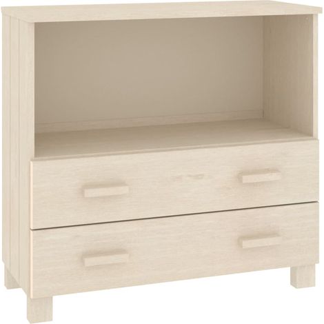 Credenza cassettiera cassettiera mobile contenitore organizer cucina soggiorno soggiorno 85 x 35 x 80 cm legno massello di pino marrone 020032180