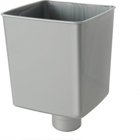 First Plast RCQ080AC Raccoglitore Pluviale Quadrato, Acciaio, 80 mm (1/3)