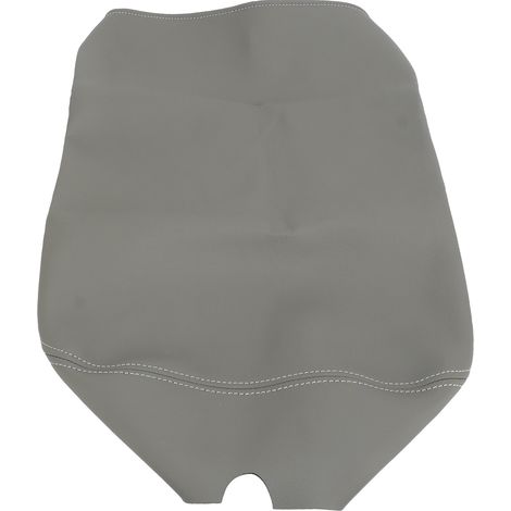 Housse d'accoudoir de console centrale en cuir PU, surface lisse, grise, protection de console centrale, remplacement pour Dodge Ram 2002-2008 (1/5)