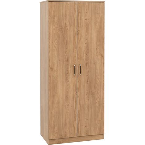 Dakota 2 Door Wardrobe - L48 x W75 x H175 cm - Oak