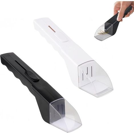 Lot de 2 pièges à insectes, piège à araignées manuel à long manche, idéal pour la maison et le jardin, lutte antiparasitaire efficace et utilisation sûre. Noir et blanc. (1/5)