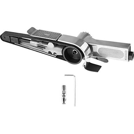 Ponceuse à Bande Pneumatique Outil de Polissage Pneumatique 16000rpm 360 Degrés de Rotation(20 520mm) 1/4 Po (1/5)