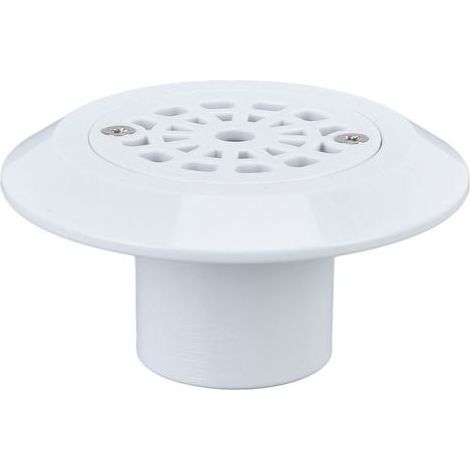 Sortie d'eau de piscine en plastique, entrée de vidange de sol blanche, accessoire de vidange pour piscines, sources chaudes, spas (1/5)