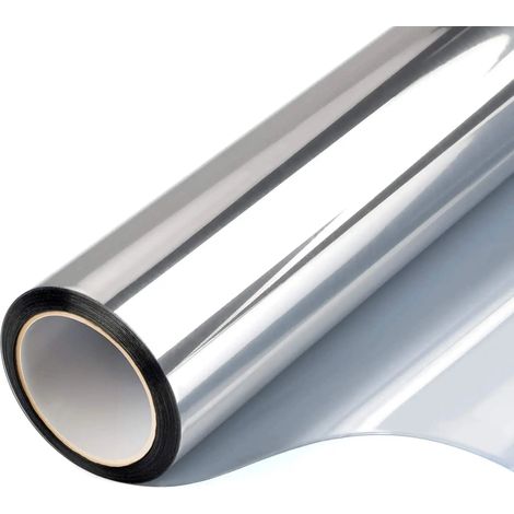 Film Pour Vitre Unidirectionnel - Effet Miroir Réfléchissant - Contrôle Thermique Anti-UV - Pour Porte Fenêtre Intérieure - 40 x 300 cm (1/5)