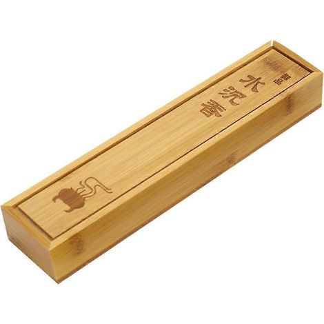 1 boîte de rangement vide en bambou pour bâtonnets d'encens (couleurs assorties)-22.50X5.00X3.00CM (1/4)