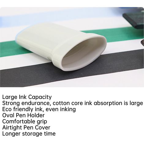 Marqueurs à pointe large, encre rechargeable, dessin uniforme, marqueurs à alcool pour papier, plastique, bois, verre, lot de 12 teintes chair (1/5)