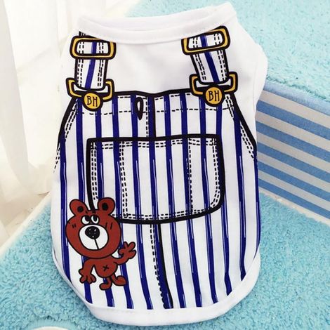 Veste Pour Animal De Compagnie - T-Shirt En Coton Respirant Pour Chiot Et Chaton - Usage Estival - Unisexe - Tailles XS À XXL (1/5)