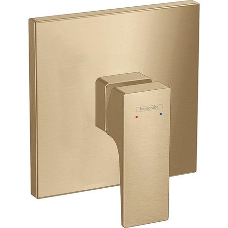 Set de finition pour mitigeur douche encastré, poignée manette bronze brossé