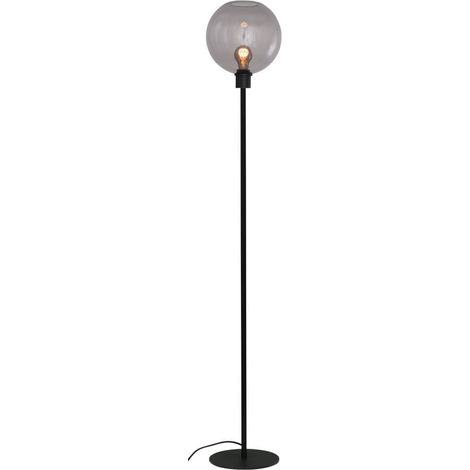 Lampadaire en verre Lazise noir - 1642-05-05-130-25 (1/3)
