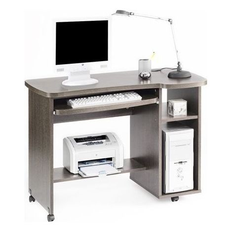 TOPKIT |Table informatique Salamanca 9401 |Table de bureau| Table avec plateau amovible | Table d'ordinateur pour bureau à domicile | Wengue