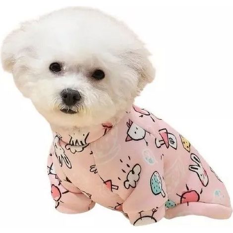1 Pull pour chien motif dessin animé, coupe ample tissu doux respirant liberté de mouvement intérieur (1/5)